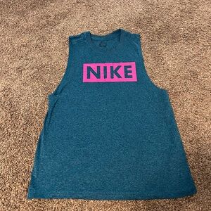 Blue Nike tank top